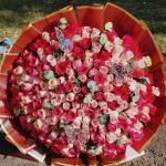Pink roses bouquet