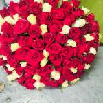 Pink roses bouquet